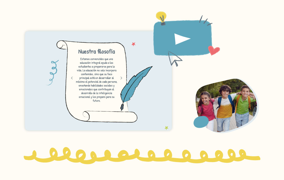 Diseño web de Aurora, por Graycat Design Studio